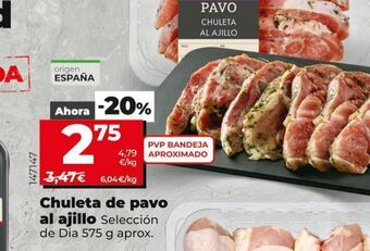 Maxi Dia Chuletas de pavo al ajillo oferta