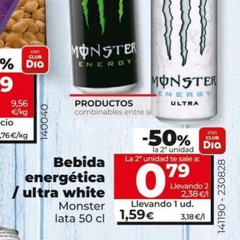 Maxi Dia Bebida energética monster oferta