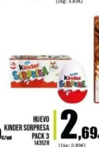 Family Cash Huevo Kinder Sorpresa Pack 3 143528 oferta