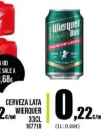Family Cash Wierquer Cerveza Lata 33Cl 167718 oferta