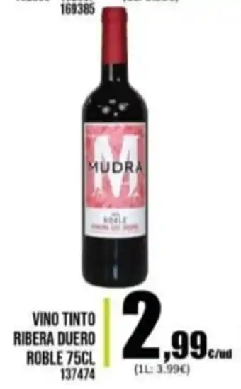 Family Cash Vino Tinto Ribera Duero Roble 75Cl 137474 oferta