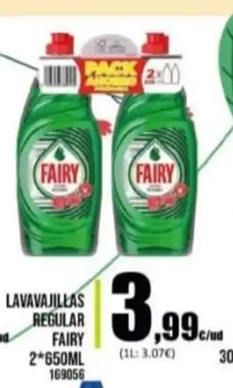 Family Cash Fairy Lavavajillas Regular 2 650ml 169056 oferta