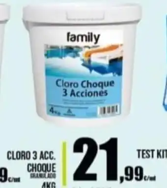 Family Cash Cloro 3 Acc.Choque oferta