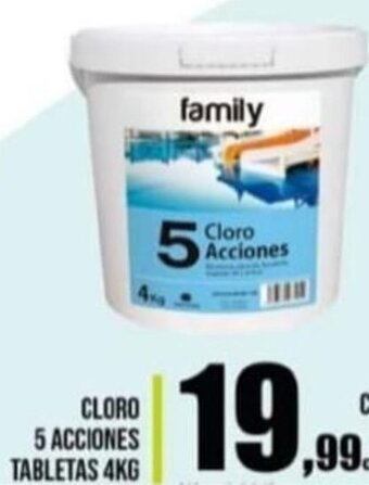 Cloro 5 Acciones Tabletas 4Kg