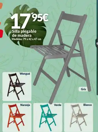 Embargos a lo bestia Silla plegable de madera Medidas: 79x42x47 cm oferta