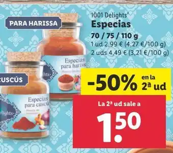 Lidl Especias 1001 delights oferta