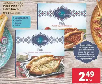 Lidl Pizza pide estilo turco oferta