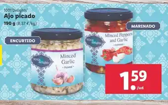 Lidl Ajo picado 1001 delights oferta