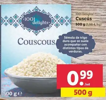 Lidl Cuscús 1001 delights oferta