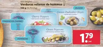Lidl Verdura rellenas de hummus oferta