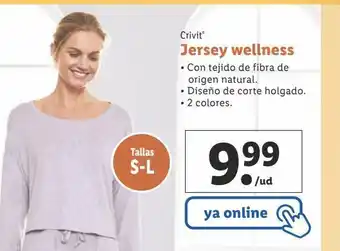Lidl Jersey wellness crivit oferta