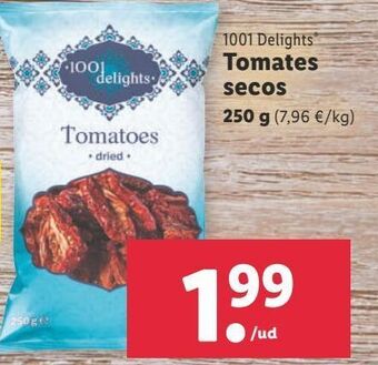 Lidl Tomates secos 1001 delights oferta