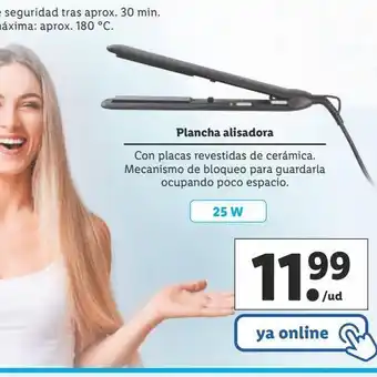 Lidl Plancha alisadora oferta