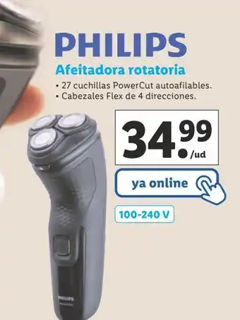 Lidl Afeitadora rotatoria philips oferta