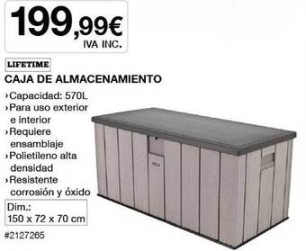 Costco Lifetime Caja De Almacenamiento oferta