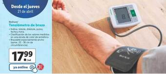 Lidl Medisana Tensiómetro De Brazo oferta