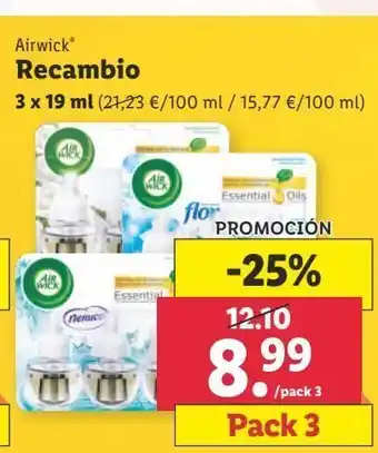 Lidl Recambio de ambientador air wick oferta