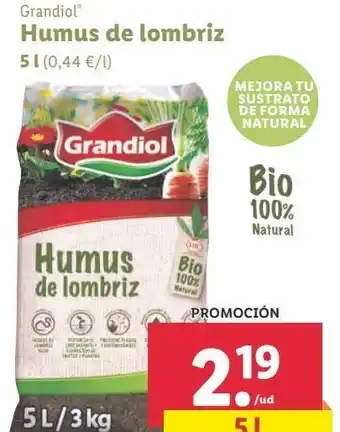 Lidl Hummus de lombiriz grandiol oferta