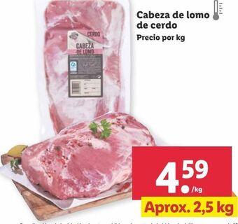 Lidl Cabeza de cerdo oferta