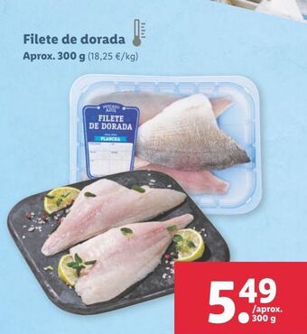 Lidl Filetes de dorada oferta
