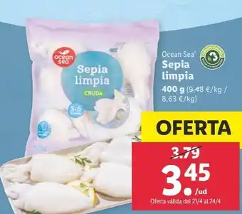 Lidl Sepia limpia ocean sea oferta