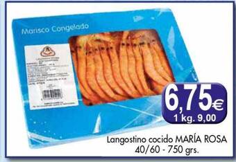 Congelados Copos Langostino Cocido María Rosa oferta