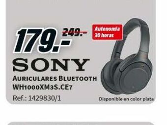 MediaMarkt Auriculares bluetooth sony oferta