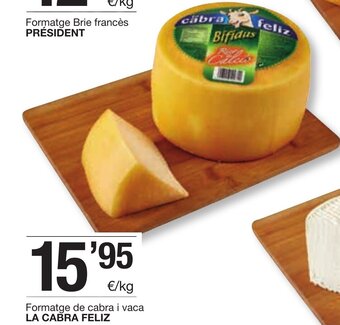BonpreuEsclat La Cabra Feliz Formatge de cabra i vaca oferta