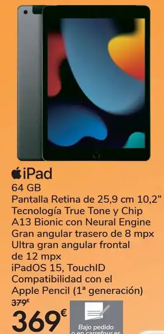 Carrefour Ipad 64 gb oferta