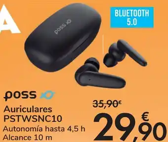 Carrefour Poss auriculares pstwsnc10 oferta