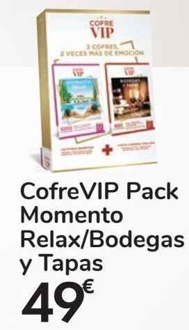 Carrefour Cofrevip pack momento relax/bodegas y tapas oferta