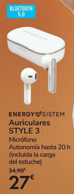 Carrefour Energy sistem auriculares style 3 oferta