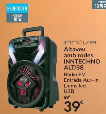 Carrefour Innova altavoz troley inntechno alt/38 oferta