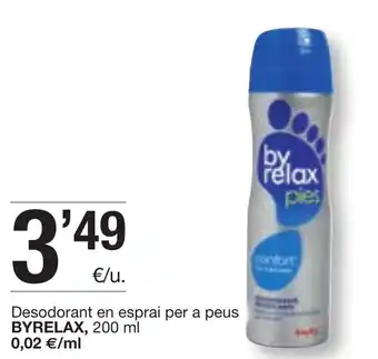 BonpreuEsclat Byrelax Desodorant en esprai per a peus 200ml oferta