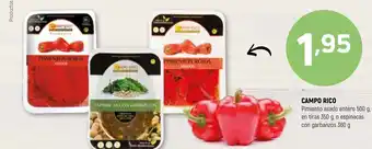 Coviran Campo Rico Pimiento asado entero 500g en tiras 350g o espinacas con garbanzos 360g oferta