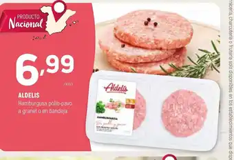 Coviran Aldelis Hamburgusa pollo-pavo a granel o en bandeja oferta
