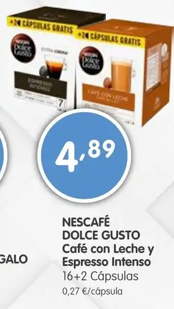 Coviran Nescafé Dolce Gusto Café con Leche y Espresso Intenso 16 + 2 Cápsulas 2 oferta