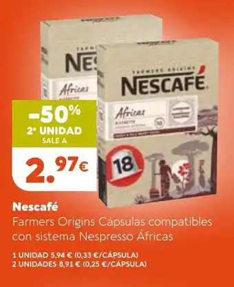 Coviran Nescafé Farmers Origins Cápsulas Compatibles Con Sistema Nespresso Africas oferta