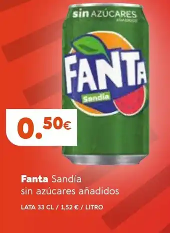 Coviran Fanta Sandía Sn Azúcares Añadidos Lata 33 cl oferta