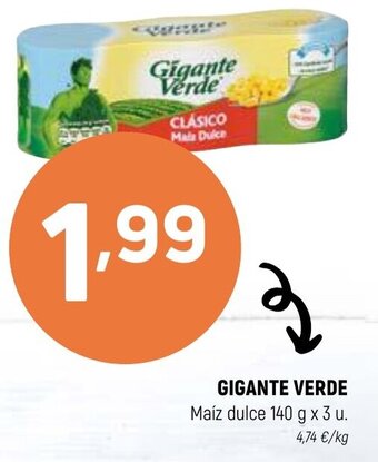 Coviran Gigante Verde Maíz Dulce 140 g x 3 u. oferta