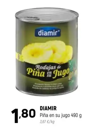 Coviran Diamir Piña En Su Jugo 490 g oferta