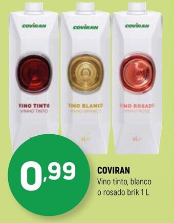 Coviran Coviran Vino Tinto, Blanco o Rosado Brik 1 L oferta