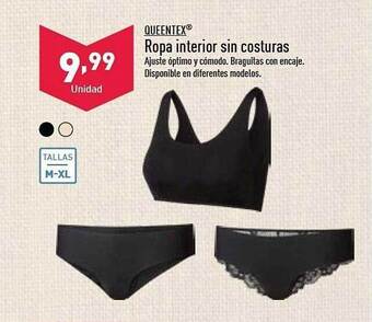 ALDI Queentex Ropa Interior Sin Costuras oferta