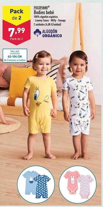ALDI Pocopiano Bodies Bebé oferta