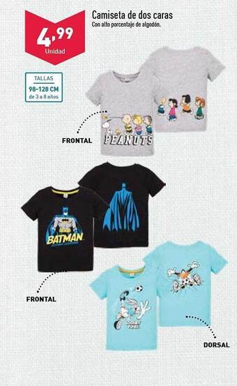 ALDI Camiseta De Dos Caras oferta