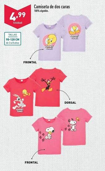 ALDI Camiseta De Dos Caras oferta