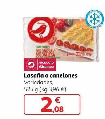 Alcampo Lasaña O Canelones oferta