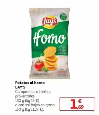 Alcampo Patatas Al Horno Lay's oferta