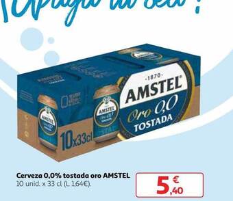 Alcampo Cerveza 0.0% Tostada Oro Amstel oferta
