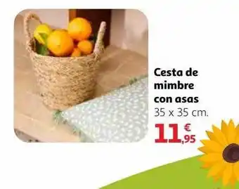 Alcampo Cesta De Mimbre Con Asas oferta